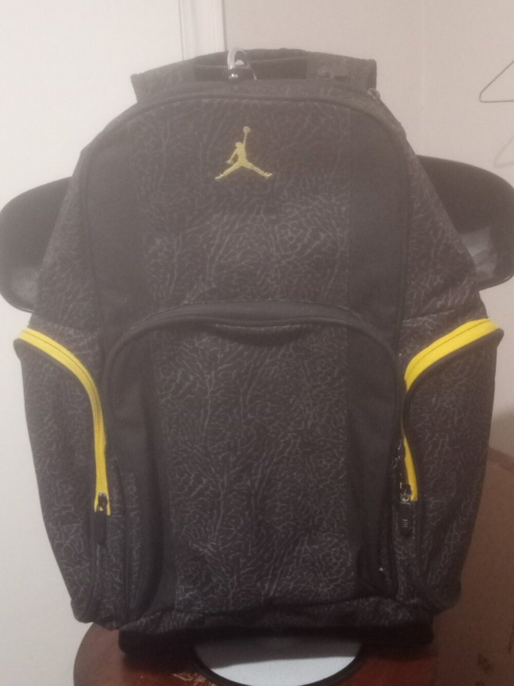 Nike Air Jordan Jumpman Backpack Black Yellow Bag Basketball